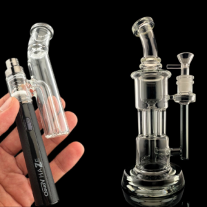 HAZE with Bubbler and Gray Tokyo Glass